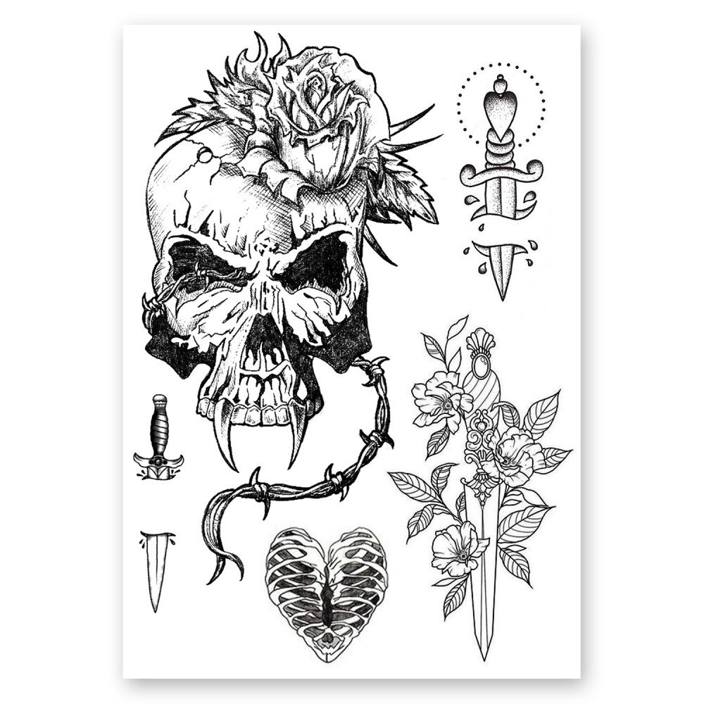 Awaken Semi Permanent Tattoos Stickers Temporary Tattoos 003 Spt 003 0472